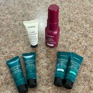 Aveda hair samples: serum, masque, leave-in treatments